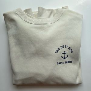 yellow/cream Brandy Melville Saint Barth crewneck